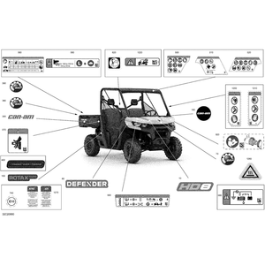 Lateral Decal "Traxter" by Can-Am 704906873 OEM Hardware 704906873 Off Road Express