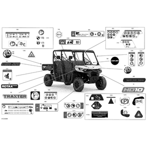 Lateral Decal "Traxter" by Can-Am 704908074 OEM Hardware 704908074 Off Road Express Peach St