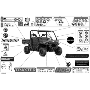 Lateral Decal Traxter by Can-Am 704908520 OEM Hardware 704908520 Off Road Express Peach St