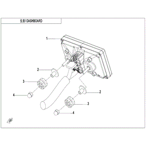 Lcd Dashboard (Replaces 5Bwv-170100-5000) by CF Moto 5BWV-170100-5001 OEM Hardware 5BWV-170100-5001 Northstar Polaris