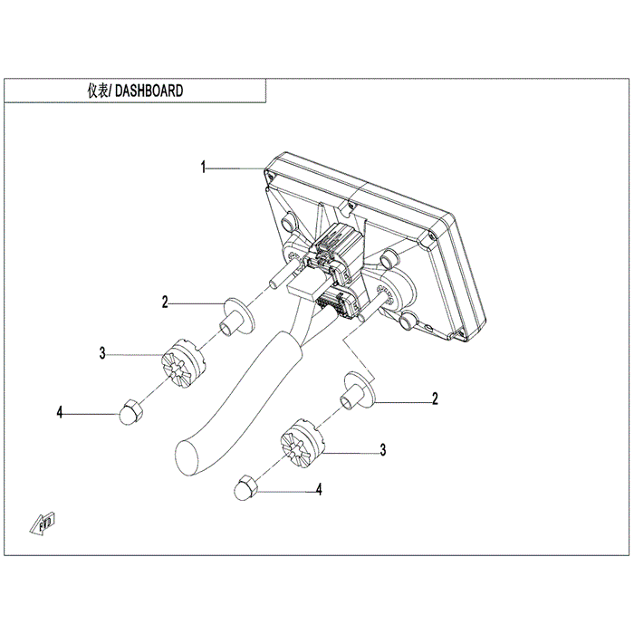 Lcd Dashboard (Replaces 5Bwv-170100-5000) by CF Moto