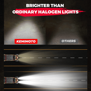 LED Headlight Light Bulb for Polaris RZR / Ranger / General (2 PCS) by Kemimoto B0801-00602 Headlight Bulb B0801-00602 Kemimoto