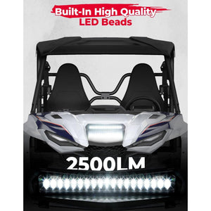 LED Hood Scoop Light for Yamaha Wolverine Rmax X2/X4 1000 2021-2023 by Kemimoto B0801-03901CL Hood Scoop B0801-03901CL Kemimoto