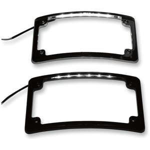 Led License Plate Frame By Custom Dynamics LPF-RAD-C-LP License Plate Frame 2030-0631 Parts Unlimited