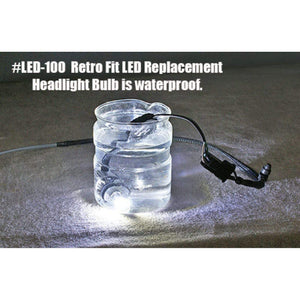 LED Replacement Headlight Bulb for H4 by Rivco LED-100 Headlight Bulb 20600535 Parts Unlimited