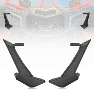 Left and Right Front Headlight Cover Trim for Can-Am Maverick X3/MAX by Kemimoto B0111-07101BK None B0111-07101BK Kemimoto