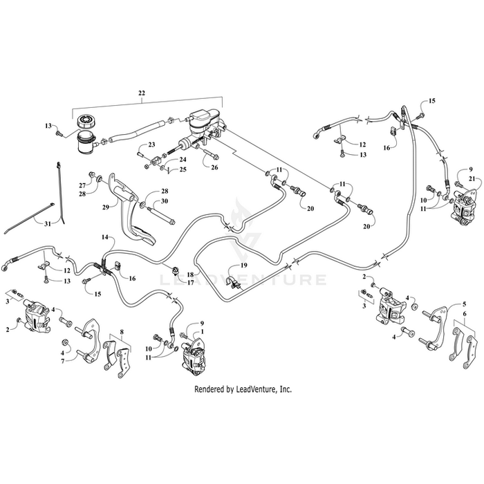 Lever, Brake By Arctic Cat