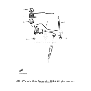 Lever, Speed Limiter by Yamaha J38-27951-00-00 OEM Hardware J38-27951-00-00 Off Road Express