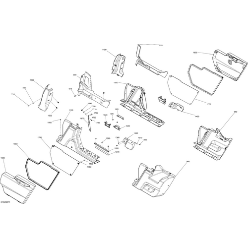 LH Body Panel Kit by Can-Am