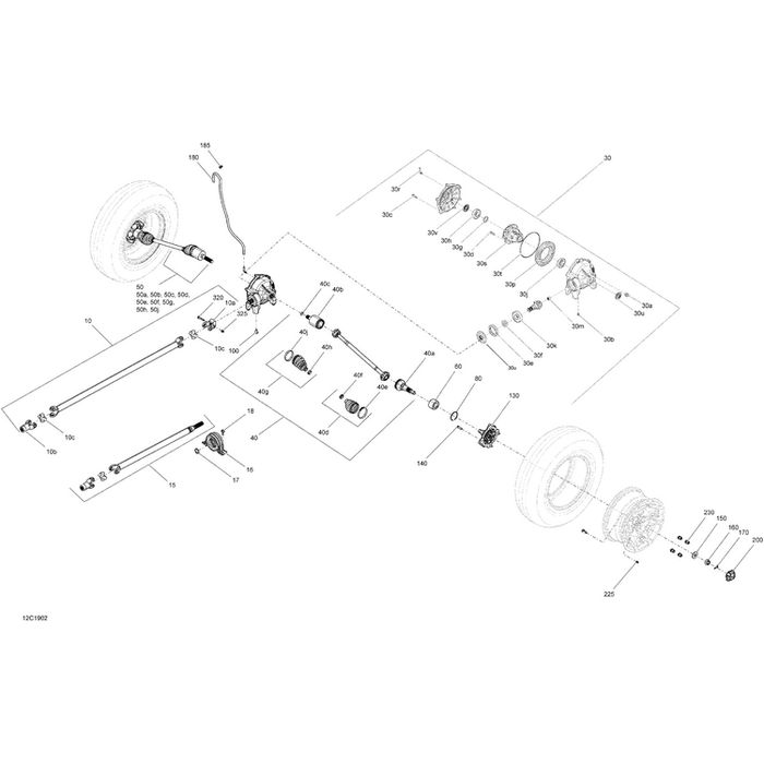 LH CV Joint by Can-Am