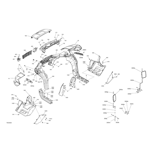 LH Front Deflector by Can-Am