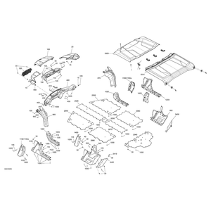 LH Middle Side Panel by Can-Am 705013112 OEM Hardware 705013112 Off Road Express Peach St