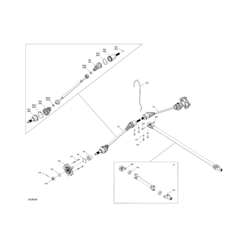 LH Plunging Joint by Can-Am