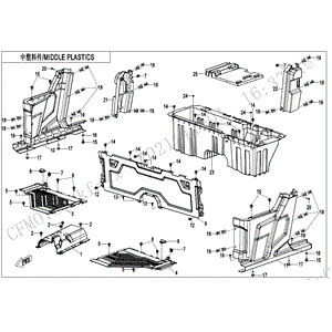 Lh Upper Panel Front Seat by CF Moto 5SYV-044041-6000-11 OEM Hardware 5SYV-044041-6000-11 Northstar Polaris