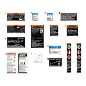 Lh Warning Label Anti-Rolling Bar by CF Moto 5ASV-190021-6000 OEM Hardware 5ASV-190021-6000 Northstar Polaris