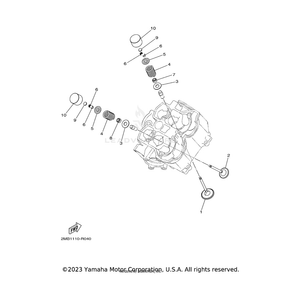 Lifter, Valve by Yamaha 2MB-E2153-00-00 OEM Hardware 2MB-E2153-00-00 Off Road Express