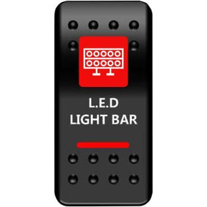 Light Bar Rocker Switch by Moose Utility LLB-PWR-R Rocker Switch 21060446 Parts Unlimited