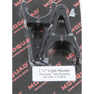 Light Mnt 1.75" Clip Mnt Black by Modquad LMC-1.75-BLK Light Mount 28-40114 Western Powersports