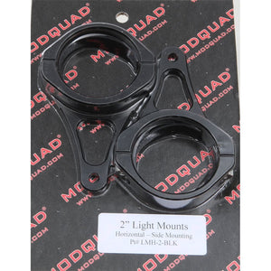 Light Mnt 2" Horz Mnt Black by Modquad LMH-2-BLK Light Mount 28-40122 Western Powersports