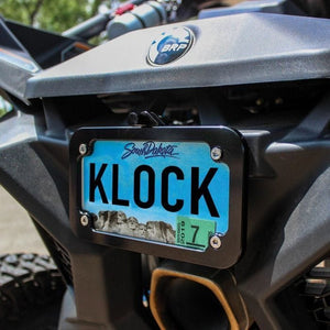 Lighted License Plate Mount by Klock Werks MODLP-BK License Plate Mount 20301192 Parts Unlimited