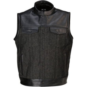 Linchpin Denim Vest by Z1R Vest Parts Unlimited Drop Ship