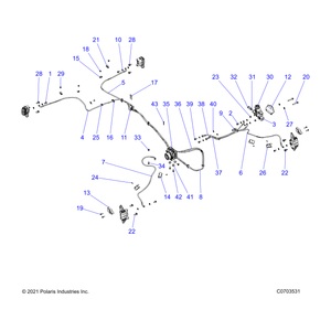 Line-Brk,Fl,46,90Sb,Iso90F,180 by Polaris 1912927 OEM Hardware P1912927 Off Road Express