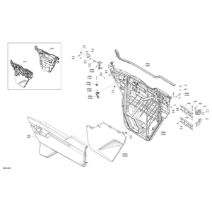 Liquid Titan, LH Upper Door Panel by Can-Am 705800818 OEM Hardware 705800818 Off Road Express Peach St