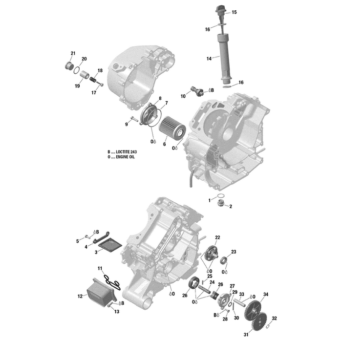 Location Pin 10 M6x50 by Can-Am