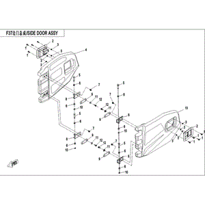 Lock Door by CF Moto 9030-370300 OEM Hardware 9030-370300 Northstar Polaris