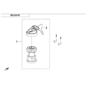 Lock Kit by CF Moto 5ASV-011000-6001 OEM Hardware 5ASV-011000-6001 Northstar Polaris