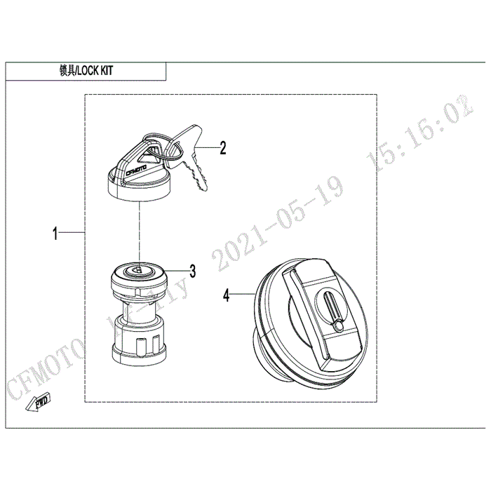 Lock Kit by CF Moto