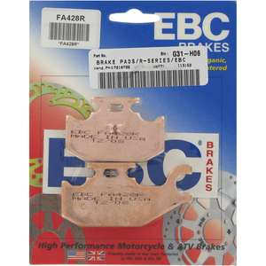 Long-Life Sintered "R" Brake Pads By Ebc FA428R Brake Pads 1721-0736 Parts Unlimited