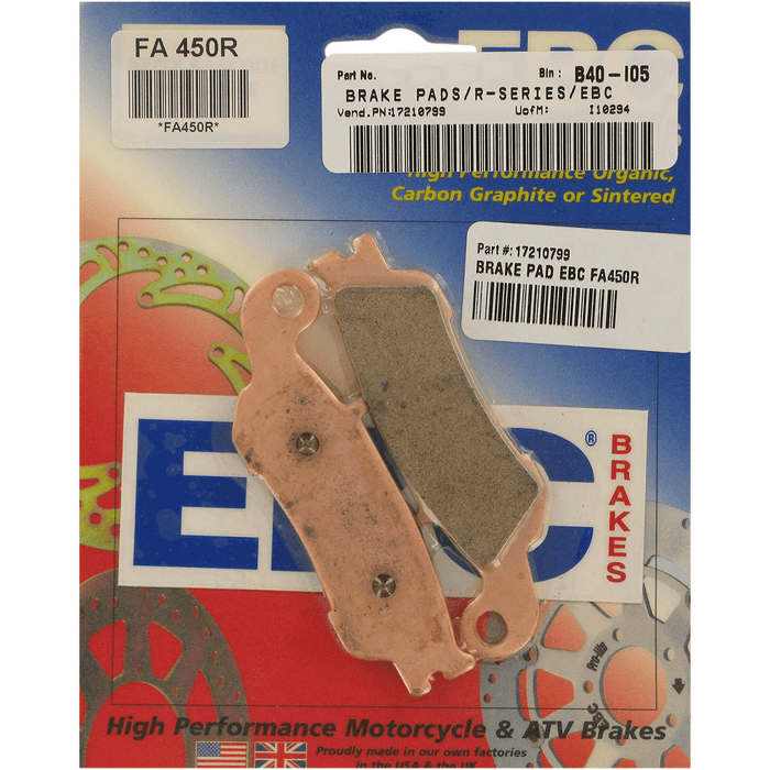 Long-Life Sintered "R" Brake Pads By Ebc