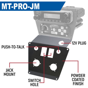 Lower Accessory Panel For Polaris Polaris Rzr Pro Xp, Rzr Turbo R, And Rzr Pro R Dash Mount Radio And Intercom by Rugged Radios Rugged Radios