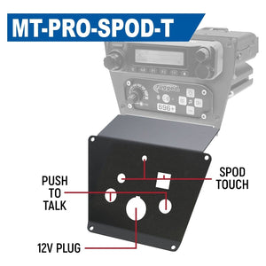 Lower Accessory Panel For Polaris Polaris Rzr Pro Xp, Rzr Turbo R, And Rzr Pro R Dash Mount Radio And Intercom by Rugged Radios Rugged Radios