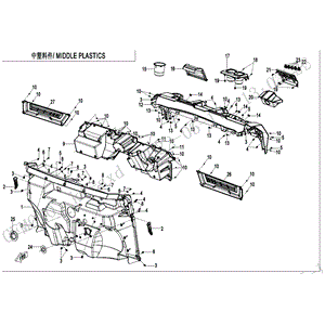 Lower Body Dashboard by CF Moto 5ASV-043031-6000 OEM Hardware 5ASV-043031-6000 Northstar Polaris