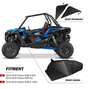 Lower Door Panel Inserts For Polaris RZR S 900/S 1000/XP 1000/XP Turbo by Kemimoto FTVDI005 Lower Door FTVDI005 Kemimoto