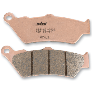 Ls Street Excel Sintered Rear Brake Pads By Sbs 674LS Brake Pads 1721-1485 Parts Unlimited