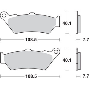 Ls Street Excel Sintered Rear Brake Pads By Sbs 674LS Brake Pads 1721-1485 Parts Unlimited