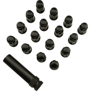 Lug Nut 12X1.50 Spln Black 16P by Moose Utility SPMO3807BL4 Lug Nut Kit 02230221 Parts Unlimited