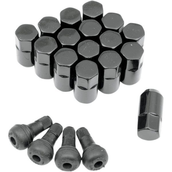 Lug Nut 3/8 Black 16Pk by Moose Utility