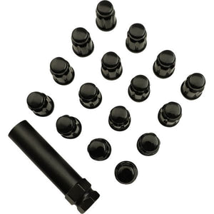 Lug Nut 3/8 Splind Black 16Pk by Moose Utility SPMO3803BL4 Lug Nut Kit 02230223 Parts Unlimited