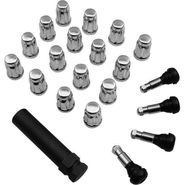 Lug Nut 3/8 Splind Chr 16Pk by Moose Utility