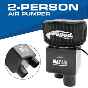 Mac Air 2-Person Helmet Air Pumper (Pumper Only) by Rugged Radios MAC-2P 01039374005767 Rugged Radios