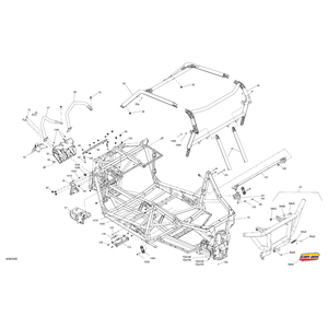 Macchiato Satin, Rear Cage Extension by Can-Am 705211127 OEM Hardware 705211127 Off Road Express Peach St