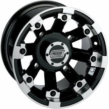 Machined 393X Wheel Black 393B 14X7 - 4/156 - 4+3 by Moose Utility