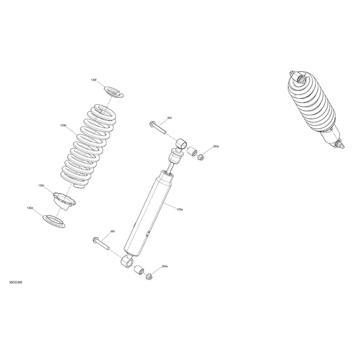 Magma Red, Compression Spring by Can-Am