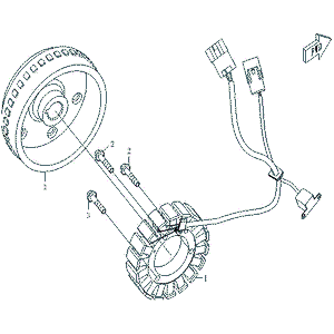 Magnetic Stator (Gce) by CF Moto 0180-032000-0001 OEM Hardware 0180-032000-0001 Northstar Polaris