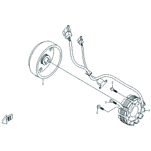 Magneto Rotor by CF Moto 0180-031000 OEM Hardware 0180-031000 Northstar Polaris