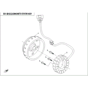 Magneto Rotor (Non Eps) by CF Moto 0GR0-031000 OEM Hardware 0GR0-031000 Northstar Polaris